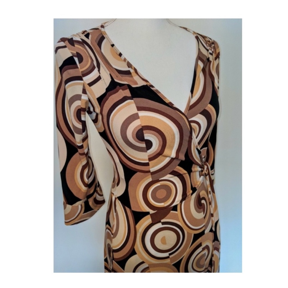 NEW BISOU BISOU WRAP DRESS NEW WITH TAG SIZE 10 - Picture 6 of 15